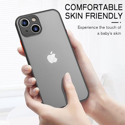「Enjoy electronic」 Luxury Shockproof Armor Matte Case For iPhone 14 13 12 11 Pro Max Mini X XS XR 7 8 Plus SE 2 3 Hard Silicone Bumper Clear Cover