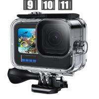 ที่ครอบปลอกหุ้มสำหรับ Gopro กันน้ำ60ม. ผ้าคลุมดำใต้น้ำสำหรับดำน้ำ11 10 9กรอบสีดำอุปกรณ์สำหรับ Go Pro 9 10 11