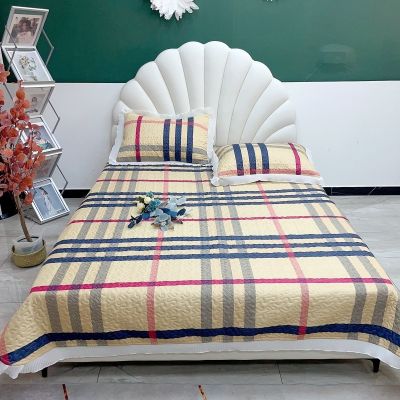 【Ready】🌈 Four seasons bed cover bed skirt lace bed sheet three-piece quilted tatami mattress cover single piece non-slip mat