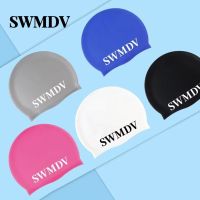 Men Waterproof Flexible Silicone Gel Ear Long Hair Protection Swim Cap Plus Size Professional Surfing Bathing Beach Diving Hat Swim Caps