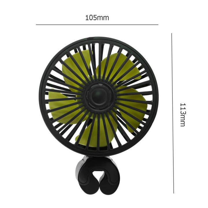 พัดลมรถ-usb-สำหรับเบาะหลังเด็ก3ความเร็วพัดลมรถยนต์พร้อมสายชาร์จ-usb-สำหรับรถบรรทุกรถตู้-suv-ยานพาหนะพับฤดูร้อนรถ-fan