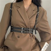 【CW】 Fashion Pu Leather Suspender Harness Adjustable Chest Waist Bondage Straps Gothic Punk Garter