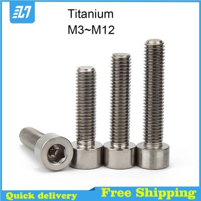 Titanium alloy screw Hex Socket Head Cap Screw Hexagon Bolt DIN912 M3 M4 M5 M6 M8 M10 M12 Nails Screws Fasteners