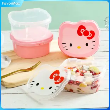 Hello Kitty Lunch Box Creative Portable Bento Box Stainless Steel Food  Storage Container Kids Office Worker Lunch Storage Box