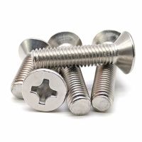 50pcs UNF 00#-90 0#-80 US Fine Thread 304 A2-70 Stainless Steel Cross Recess Phillips Flat Countersunk Head Screw Bolt Nails Screws Fasteners