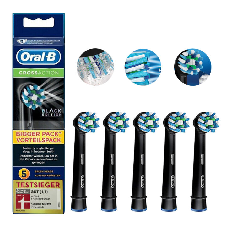 Oral-b Crossaction Electric Toothbrush Replacement Brush Head Refills ...