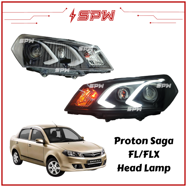 Proton Saga Headlamp Headlight FL / FLX (2011 to 2015) LED Head Lamp