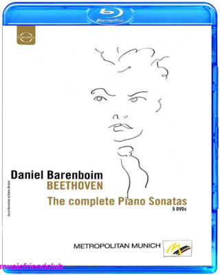 Beethovens Complete Piano Sonatas 1-3 Barenboim (three discs of Blu ray 25g)