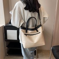 Japanese canvas bag large capacity nylon bag shoulder hand carry tote bags commuter students inclined shoulder bag package for c