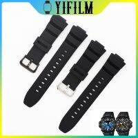 ♘✵☑ Durable Anti-fall Strap For Casio MCW 100H 110H W-S220 HDD-S100 Fashion Silicone Replacement Black Sports Wrist Strap WatchBands