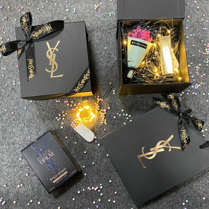 Counter new Saint Laurent ysl gift bag lipstick box empty box Yang ...