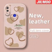 เคส JIUMOO สำหรับ Xiaomi Redmi Note 7S Note 7 Pro Note 8T Note 8 8T Note 8 Pro เคสกระแสแฟชั่นแบรนด์สวยงามลายความรักแบบบางนุ่มหนังซิลิกาเจลสีเคสปกป้องเลนส์จากเคสกันกระแทก