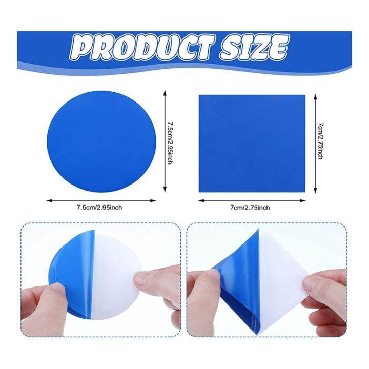 50-self-adhesive-pvc-pool-patch-repair-kit-square-round-air-mattress-patch-blue-for-pools-boat-inflatable-products