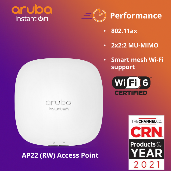 Aruba Instant On AP22 (RW) Access Point (Standalone) [R4W02A] | Lazada ...