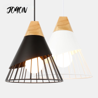 E27 Modern Pendant Lamp Wood Lights for Bedroom Hanging Lamp Nordic Aluminum Lampshade LED Bulb Kitchen Light Chandeliers