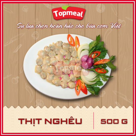 Hcm - thịt nghêu 500g - thích hợp với các món cháo, cari, chiên giòn, - ảnh sản phẩm 1