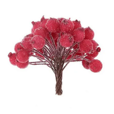 Artificial Flowers For Home Decoration Festive Wedding Party Supplies Artificial Holly Berries Wedding Party Christmas Decor Mini Christmas Berry Decorations