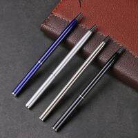 Classic Design Stainless Steel Metal Ballpoint Pen Commercial Luxury Portable Rotating Automatic Ball Pen Exquisite Writing Tool Pens