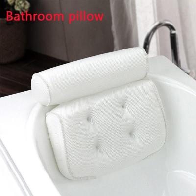3D Breathable Mesh Spa Non-Slip Cushioned Bath Tub Spa Pillow Bathtub Head Neck And Back Rest Pillow for Home Hot Tub