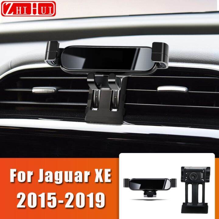 สำหรับจาร์กัว-xf-x260-260-xe-f-pace-2015-2020แต่งรถจัดแต่งทรงผมที่จับโทรศัพท์มือถือที่วางที่ตั้งระบายอากาศขาตั้งที่วางมือถือในรถ