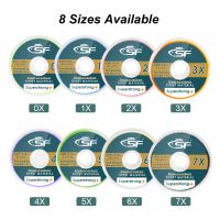 [HOT LIAXLLWISAAZH 534] SF Clear Fluorocarbon Tippet Line Tippet ผู้ถือ Tenkara Fly Fishing Tippet ผู้นำปลาเทราท์30M 0X 1X 2X 3X 4X 5X 6X 7X