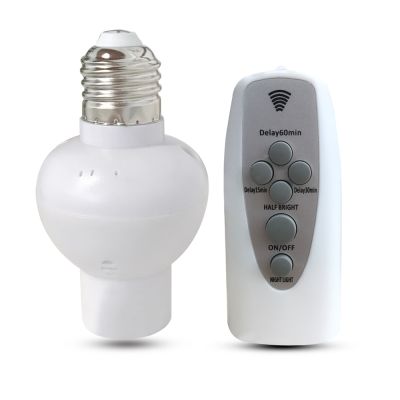 【YF】┅  E26 E27 Lamp Bulb Holder Dimmable Socket 220V Night with Timer Base