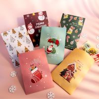 【YF】ﺴ  12sets iCraft Paper Treat Favor Wrapping Claus Cane Elk Packing Holder