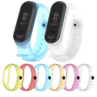 Clear Strap for Xiaomi Mi Band 3 4 5 6 Replaceable Bracelet Miband 4 Transparent Wristband for Xiomi Mi Band 3 4 5 6 Strap 【BYUE】