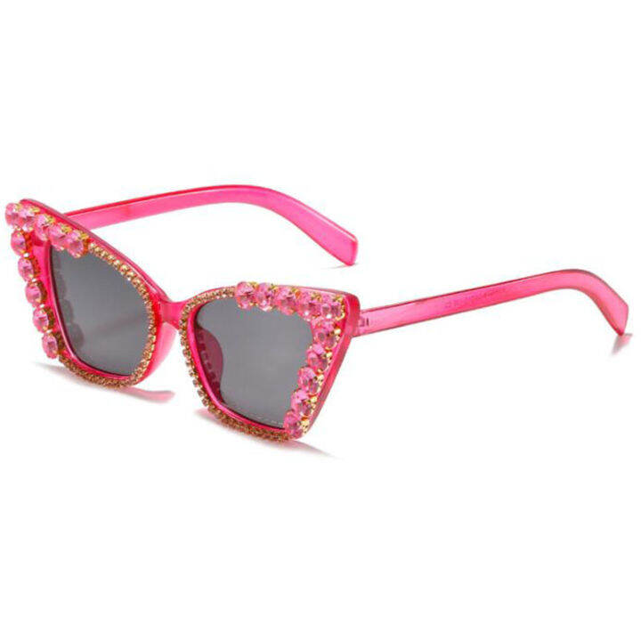 2021-fashion-chain-rhinestone-sunglasses-women-prom-party-shoping-cat-eye-luxury-sun-glasses-lady-plastic-green-oculos