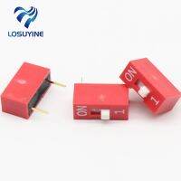 10Pcs Slide Type Switch Module 1-Bit 2.54mm 1 Position Way DIP Red Pitch Electrical Circuitry  Parts