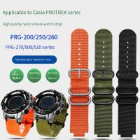 Jam tangan kanvas cembung untuk CASIO PROTREK Series prg-260/270 prw-2500t /3500 /5000/5100 tali jam nilon