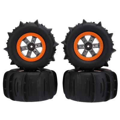 4Pcs 108mm Snow Sand Tire Tyre Wheel for Hosim Xinlehong 9125 9116 Wltoys 144001 124019 104001 104009 RC Car Parts