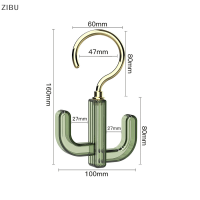 ZIBU 360ตะขอแขวนผ้าแบบหมุนได้อเนกประสงค์, ตะขอแขวนสำหรับตู้เสื้อผ้าหรูหราแบบไม่ต้องเจาะ