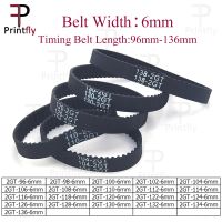 Printfly 2GT/GT2 Timing Belt 96 98 100 102 104 106 108 110 112 114 116 118 120 122 124 126 128 130 132 134 136 Belt Width 6mm