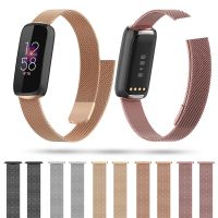 Oficjalny metalowy pasek magnetyczny do Fitbit Luxe pasek sportowy inteligentna opaska na nadgarstek do zamienny pasek Fitbit Luxe