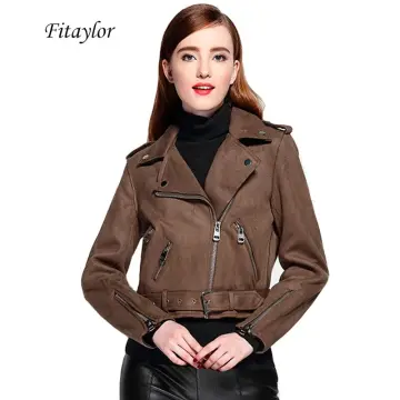 Y2k Pu Leather Bomber Jacket For Women Streetwear Retro Punk Stand