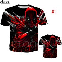 2023 Customized Fashion ﺴ Deadpool 3D Printed Graphic T-shirt Men Large Round Neck Shirt Casual Short Sleeve Trendy To，Contact the seller for personalized customization