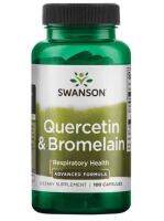 Swanson Premium , Quercetin &amp; Bromelain [ 100 Capsules ]