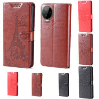 Vpcmis Tree Tower Embossment Design Wallet Case สำหรับ Infinix Note 12 Pro 4G NFC Leather Card Slot Flip Phone Casing