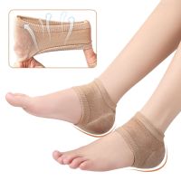 Gel Silicone Heel Protector Sleeve Heel Pads Heel Cups Plantar Fasciitis Support Feet Care Skin Repair Cushion Half yard Socks