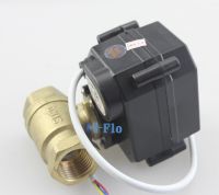 Hsh Flo 1/2 Dn15 Dc3 6/12V ทองเหลืองวาล์วมอเตอร์สองทาง Cr 02 3สายวาล์วไฟฟ้า