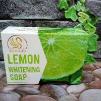 Hongfa สบู่หงส์ฟ้า เลม่อนโซป ไวท์เทนนิ่ง สบู่ตัวขาว LEMON WHITENIN SOAP ผลัดเซลล์ผิว ลดสิว ฟ้า ผด ผื่นคัน ขนาด 180 g.