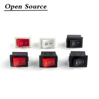 5pcs KCD1 Rocker Switch Push Button Mini Switch 6A-10A 250V KCD1-101 2Pin 3Pin Snap-in on/Off 21x15MM Black Red White