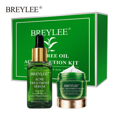 BREYLEE Acne Treatment Kit ชุดเซ็ท 2 ชิ้น ครีม 20g.+เซรั่ม 17ml. (สินค้าพร้อมส่งในไทย) บำรุงผิว และ ลดรอยแผลเป็นจากสิว