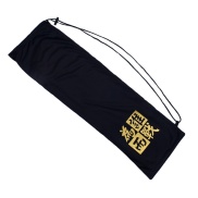 Black Badminton Racquet Cover Bag Soft Flannel Tennis Racquet Storage for