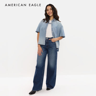 American Eagle Dreamy Drape Super High-Waisted Baggy Wide-Leg Jean กางเกง ยีนส์ ผู้หญิง แบ็กกี้ ไวด์เลก เอวสูง (WWI 043-4648-896)