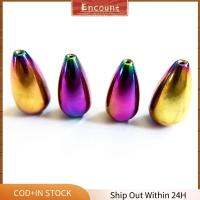 ENCOUNT 2/3/4/5/7pcs 0.9ก.-10.5ก. ตกปลาทังสเตนตก น้ำหนักยิง หยดน้ำตาหยด Line sinkers ที่มีคุณภาพสูง หล่อปล่อยอย่างรวดเร็ว ขั้วต่อตะขอ อุปกรณ์ตกปลาสำหรับตกปลา