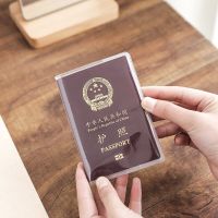 Transparent PVC Passport Protector Cover Travel ID Card Holder Document Cover Waterproof Passport Bag Pouch Travel Accessories Card Holders