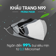 CHÍNH HÃNG Combo 3 chiếc Khẩu trang Mona N99 6 lớp chống bụi mịn kháng thumbnail