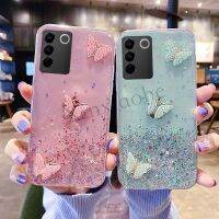 พร้อมส่ง เคสโทรศัพท์สำหรับ Vivo V27 / V27E / V27 Pro Luxury Starry Sky ผีเสื้อโปร่งใสนุ่มฝาหลัง